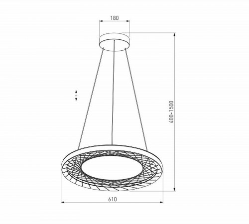 Подвесной светильник Eurosvet Parafe 40024/1 LED серый
