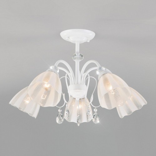 Потолочная люстра Eurosvet Floranse 30155/5 белый Потолочная люстра Eurosvet Floranse 30155/5 белый