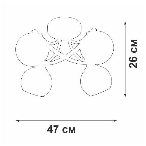 Потолочная люстра  V2564-0/4PL