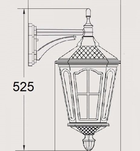 Настенный фонарь Oasis Light уличный ALBORG 79702/01 Bl