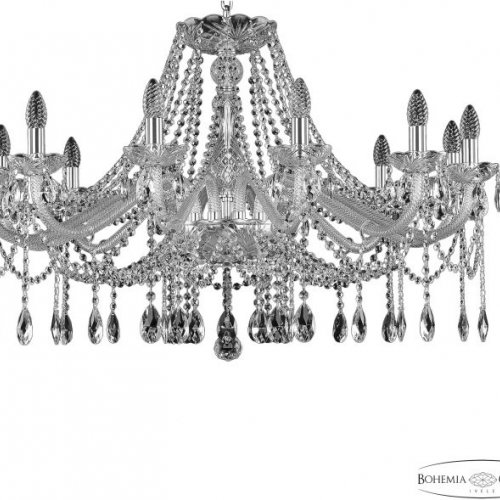 Подвесная люстра Bohemia Ivele Crystal 107 107/12/360 Ni Подвесная люстра Bohemia Ivele Crystal 107 107/12/360 Ni