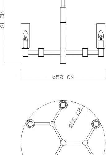 Потолочная люстра Divinare Barolo 2654/17 LM-6