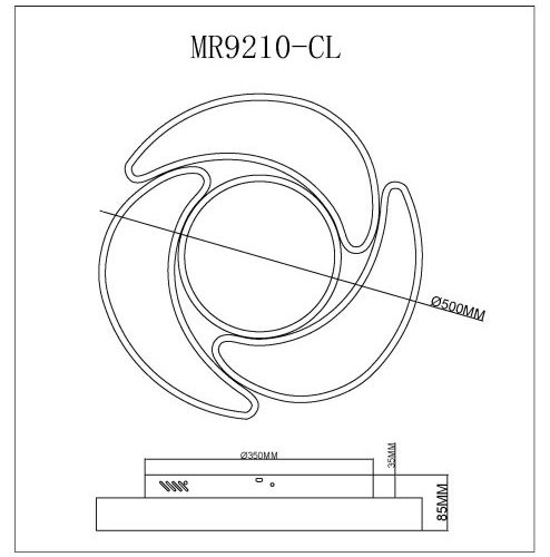 Потолочный светильник MyFar Lysithea MR9210-CL