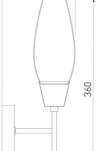 Бра Eurosvet Thalia 60140/1 сатин-никель