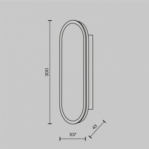 Настенный светильник уличный Maytoni Perlamour MOD429WL-L15BSK