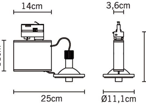 Трековый светильник Fabbian Orbis D70J0715 Трековый светильник Fabbian Orbis D70J0715