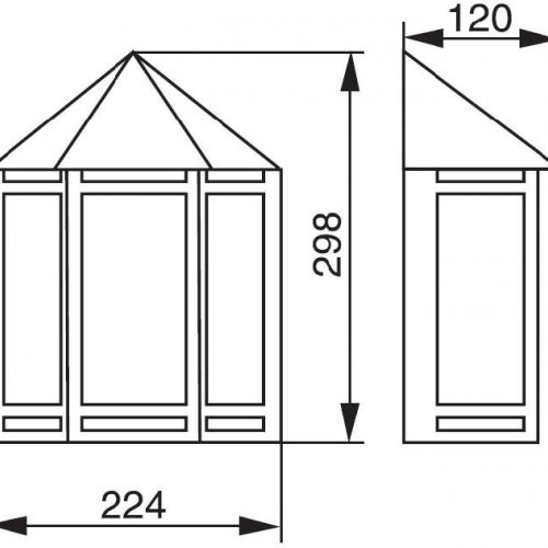Настенный светильник уличный Oasis Light 77804 SS Настенный светильник уличный Oasis Light 77804 SS