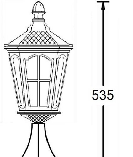 Наземный фонарь Oasis Light ALBORG 79704 Bl