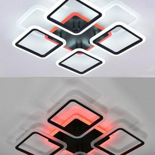 Потолочная люстра Natali Kovaltseva High-tech Led Lamps HIGH-TECH LED LAMPS 82004 BLACK Потолочная люстра Natali Kovaltseva High-tech Led Lamps HIGH-TECH LED LAMPS 82004 BLACK