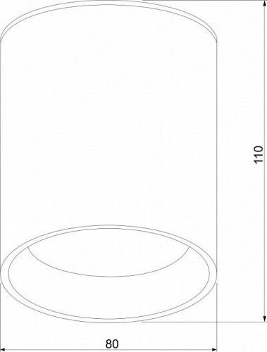 Уличный светодиодный светильник Elektrostandard Light Led 35130/H черный a056229