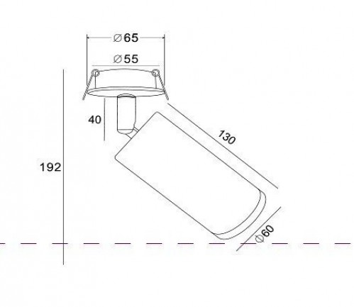 Встраиваемый спот Maytoni Focus C018CL-01B