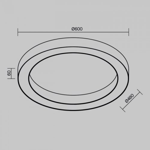 Потолочный светильник Lua C093CL-45W4K-W Потолочный светильник Lua C093CL-45W4K-W