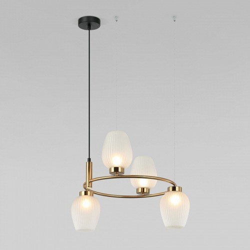 Подвесная люстра Eurosvet Alva 30183/4 латунь Подвесная люстра Eurosvet Alva 30183/4 латунь