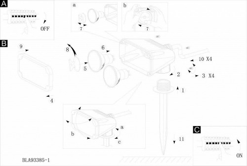 Грунтовый светильник Eglo Nema 1 93385