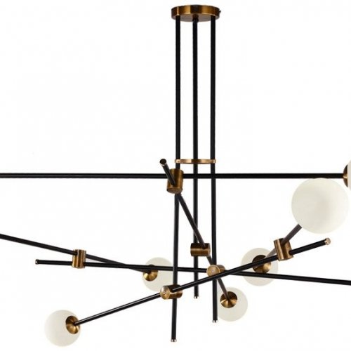 Потолочная люстра DeLight Collection Bistro Globe 9389P/9 black/gold