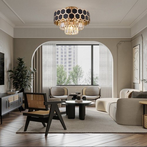 Потолочная люстра Arte Milano Sorrento-5009 375009/3+2/20/380 GD