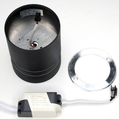 Потолочный светодиодный светильник Elvan NLS-T160M/2-9W-WW-Bk