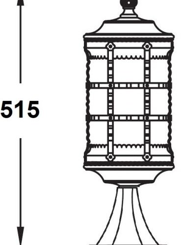 Наземный фонарь Oasis Light BARSELONA 81204 Gw