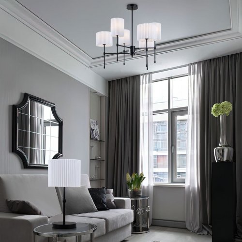 Подвесная люстра Eurosvet Notturno 60162/6 черный Smart Подвесная люстра Eurosvet Notturno 60162/6 черный Smart