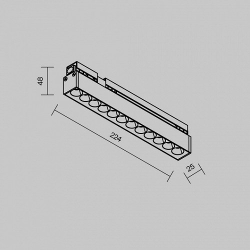 Накладной светильник Maytoni Outdoor Points O-TR02-2-S-12WB4K