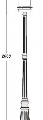 Наземный фонарь Oasis Light TOKIO 68309 Bl opal