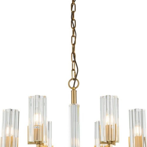 Подвесная люстра Belfast Malone 6035-6 BR CL Подвесная люстра Belfast Malone 6035-6 BR CL