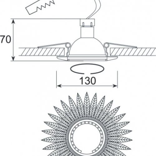 Точечный светильник Donolux N1555 N1552-Old Silver