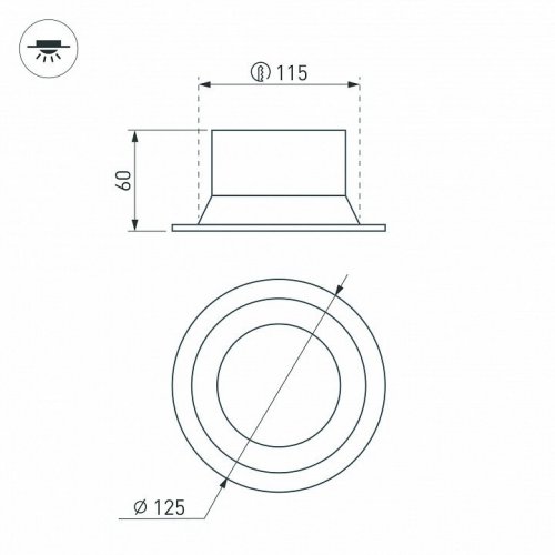 Точечный светильник Arlight BREEZE 036614(1)