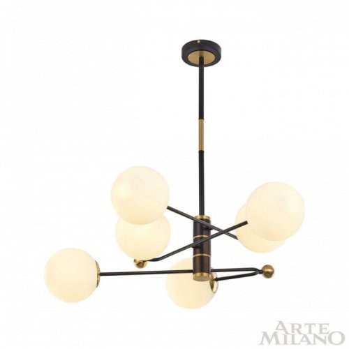 Потолочная люстра Arte Milano 272708/6 BK/GD