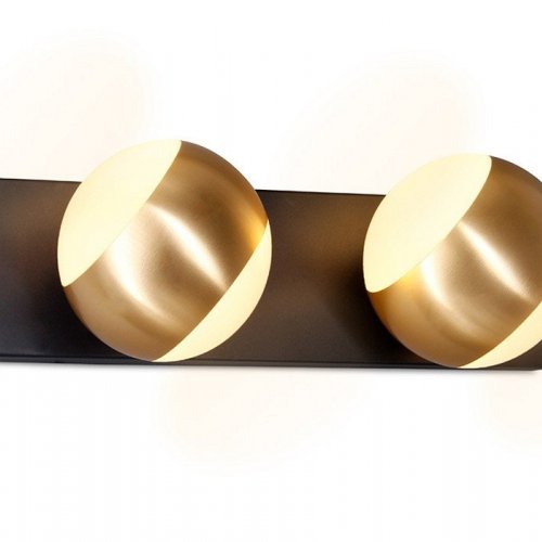 Спот Ambrella light Wall 16 FW575/2 SBK/GD черный песок/золото G9 max 40W 260*70*85