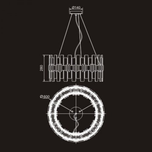 Подвесная люстра DeLight Collection 68073 P68073-14 silver Подвесная люстра DeLight Collection 68073 P68073-14 silver