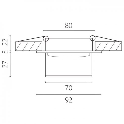 Точечный светильник Maturo GU10 072007