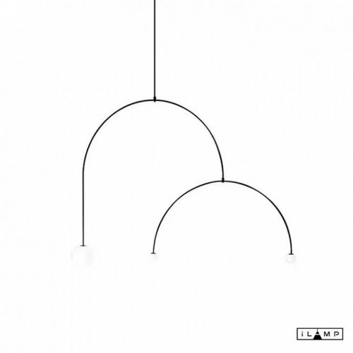 Подвесной светильник iLamp North 8628P/3 BK-WH Подвесной светильник iLamp North 8628P/3 BK-WH