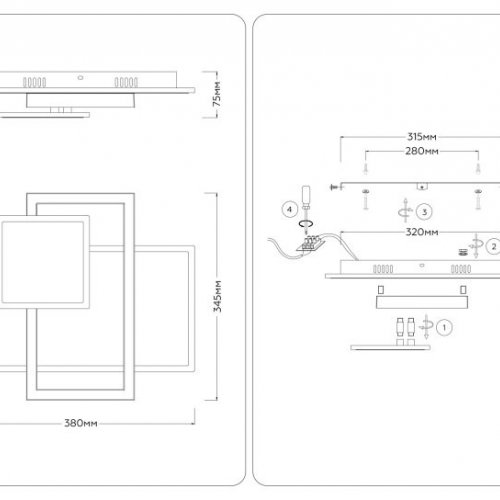 Потолочная люстра Acrylica FA1021