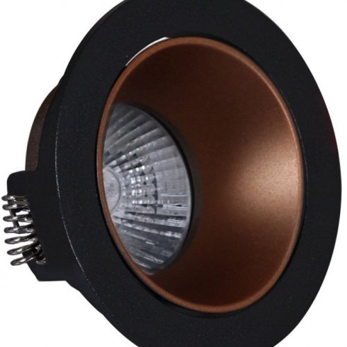 Точечный светильник Reluce 16085-9.0-001PT MR16 BK+ROSE GD