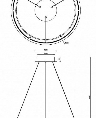 Подвесной светильник iLedex Meridian C4716-60 MBK Подвесной светильник iLedex Meridian C4716-60 MBK