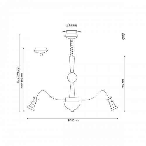 Подвесная люстра Lucia Tucci Natura 071.8 LED Подвесная люстра Lucia Tucci Natura 071.8 LED