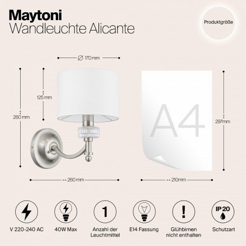 Бра Maytoni Modern MOD014WL-01N Бра Maytoni Modern MOD014WL-01N