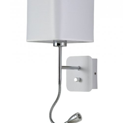 Бра Crystal Lux Paco AP2 Chrome/White