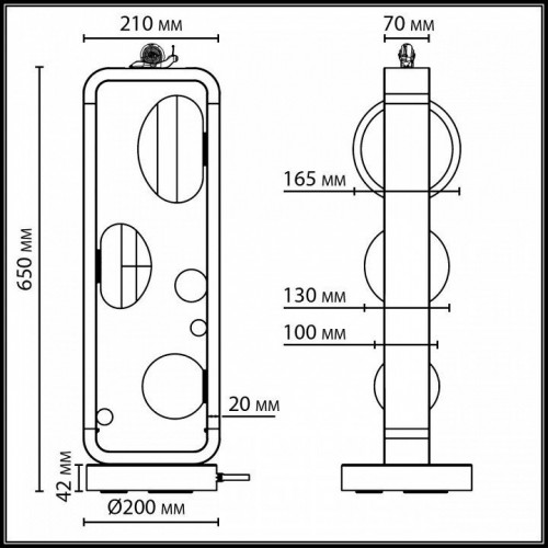 Ландшафтный светильник ODEON LIGHT NATURE 5434/3FB