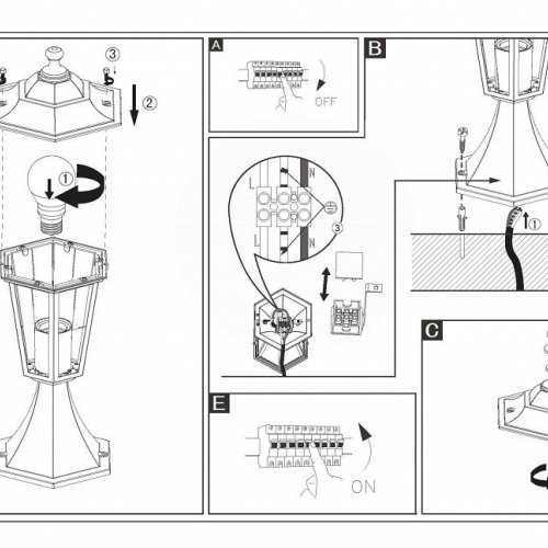 Уличный светильник Eglo Laterna 4 22466