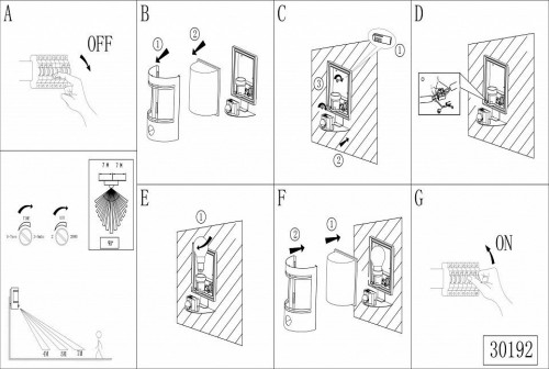 Уличный настенный светильник Eglo Cerno 30192