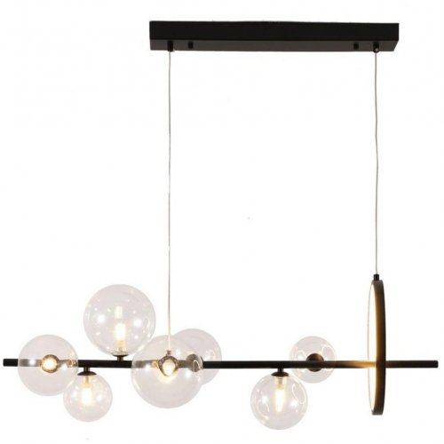 Подвесная люстра DeLight Collection Art Deco Bubble KG1233P-7 black/clear Подвесная люстра DeLight Collection Art Deco Bubble KG1233P-7 black/clear