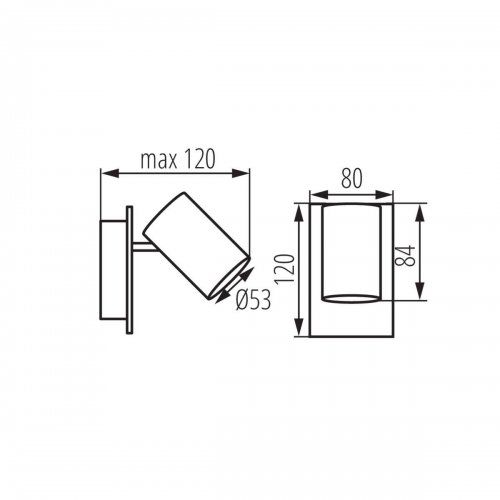 Спот Kanlux EVALO EL-1I B-SR 35691