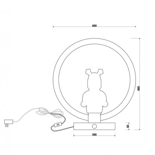 Настольная лампа Sophie LE1077/1T GD/BL