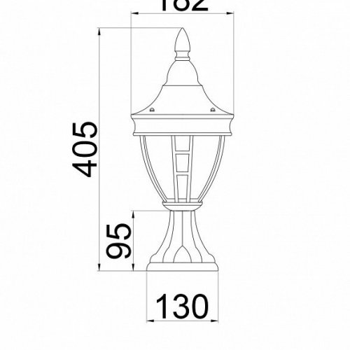 Ландшафтный светильник Maytoni Novara O027FL-01B Ландшафтный светильник Maytoni Novara O027FL-01B