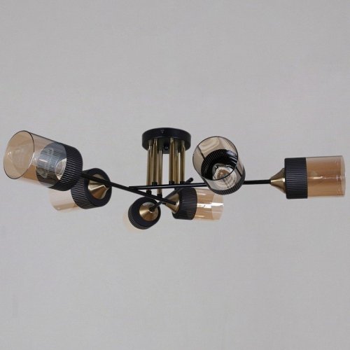 Потолочная люстра Reluce 48460-0.3-06 BK+COPPER Потолочная люстра Reluce 48460-0.3-06 BK+COPPER