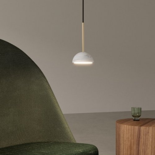 Подвесной светильник Dussa C1307 Aged Gold/Matt White