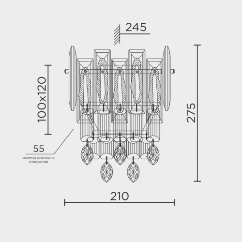 Бра  ML.7082.02 CR