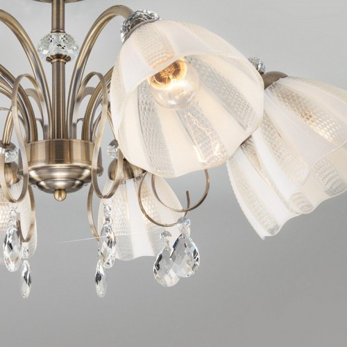 Потолочная люстра Eurosvet Floranse 30155/8 античная бронза Потолочная люстра Eurosvet Floranse 30155/8 античная бронза